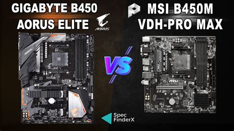 Gigabyte B450 Aorus Elite Vs Msi B450m Pro Vdh Max Youtube