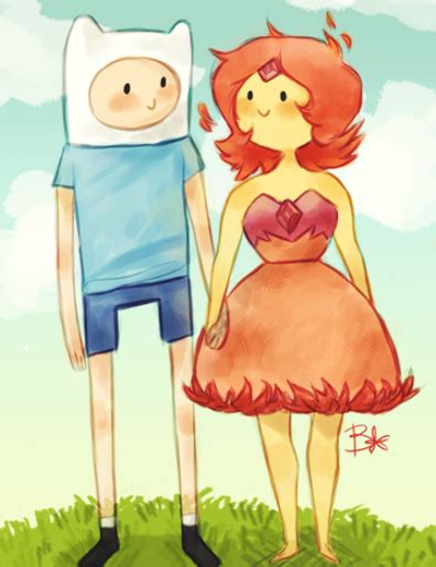 Adventure Time Finn And Flame Princess Fanart Finn And Flame