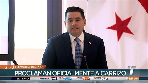 Jos Gabriel Carrizo Recibi Acta Que Lo Acredita Como Candidato