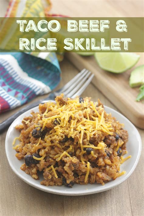 Taco Beef & Rice Skillet - Eat. Drink. Love.