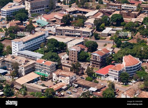 Moshi Town Center Aerial View Kilimanjaro Region Tanzania Stock Photo