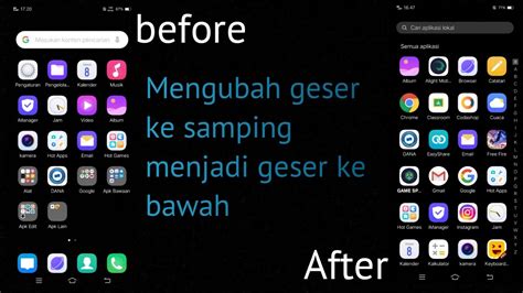 Cara Mengubah Layar HP Geser Kesamping Menjadi Geser Ke Bawah Tanpa