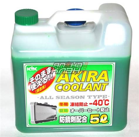 АНТИФРИЗ AKIRA COOLANT ALL SEASON TYPE -40 ЗЕЛЕНЫЙ 4Л