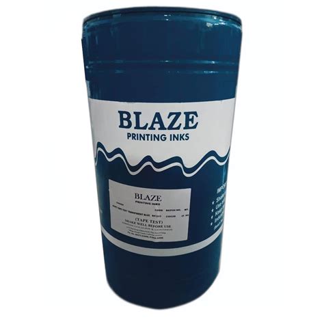 BLAZE Paste 25Kg HDPE Tape Test Transparent Blue Printing Ink For