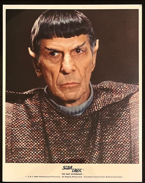 Star Trek Tng Picture Spock 2 Art Collectible