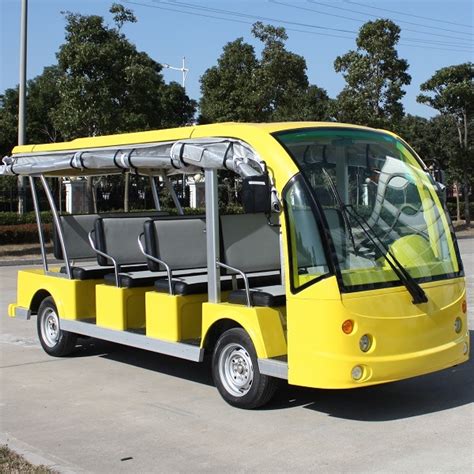 CE Open Or Enclosed 14 Seats Electric Shuttle Bus For Airport DN 14