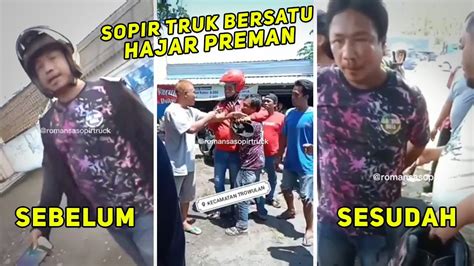 Kapok Nekat Palak Sopir Truk Preman Sok Jago Dipukuli Sampai Babak