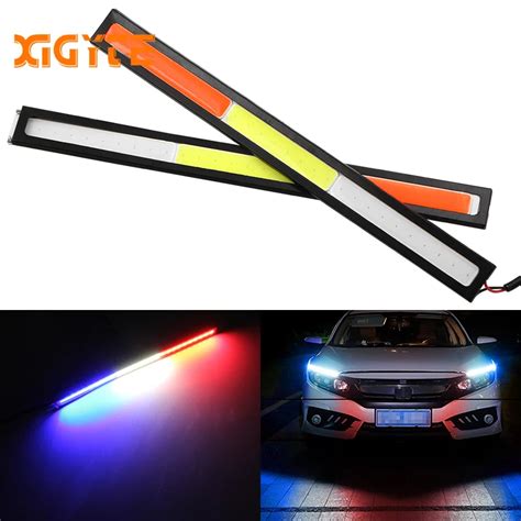 17CM Car LED COB DRL Daytime Running Light Waterproof 12V External Led