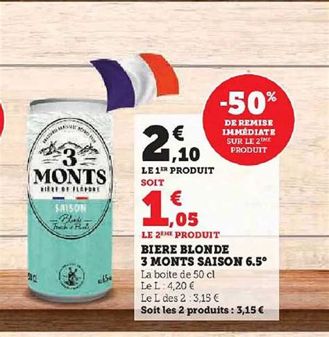 Promo Bi Re Blonde Monts Saison Chez Hyper U Icatalogue Fr
