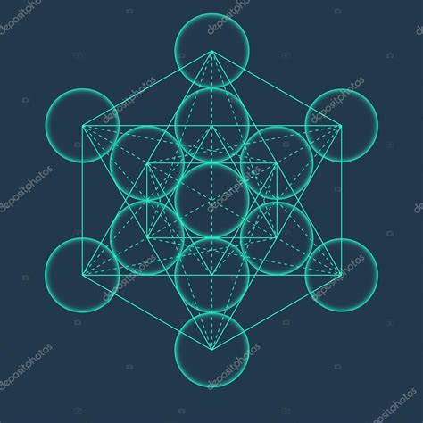 Cubo De Metatr N S Mbolo Geom Trico Vector Gr Fico Vectorial