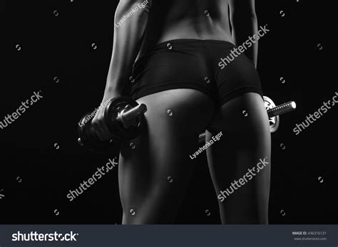 Sexy Fitness Ass Closeup Part Fitness 스톡 사진 Shutterstock