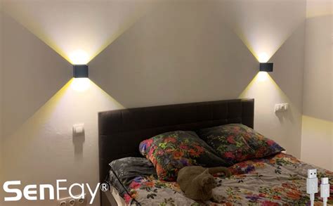 Lampada Da Parete Led Interno W Applique Da Parete K Bianco Caldo