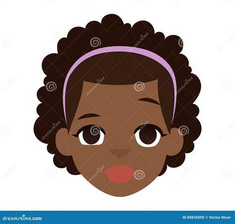 Ejemplo Afroamericano Del Vector De La Muchacha Ilustraci N Del Vector