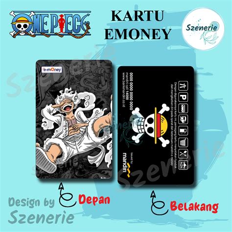 Jual Szenerie Kartu Emoney Design Custom One Piece Monkey D Luffy