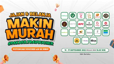 Tebar Diskon Ada Promo Belanja Jajan Dari Aplkasi Ultra Voucher