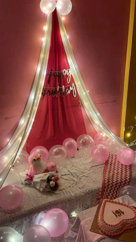 Pink Birthday Theme💗 In 2024 Surprise Birthday Decorations Simple Birthday Decorations