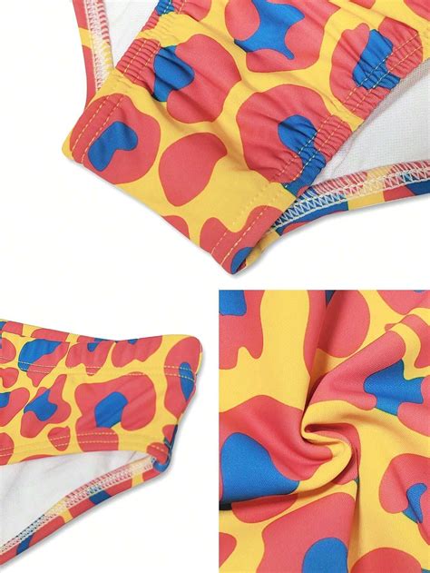 Aimpact Boyfriend Style Men Swim Briefs Leopard Bikini Swimsuit Sexy Swimwear Quick Dry Bathing