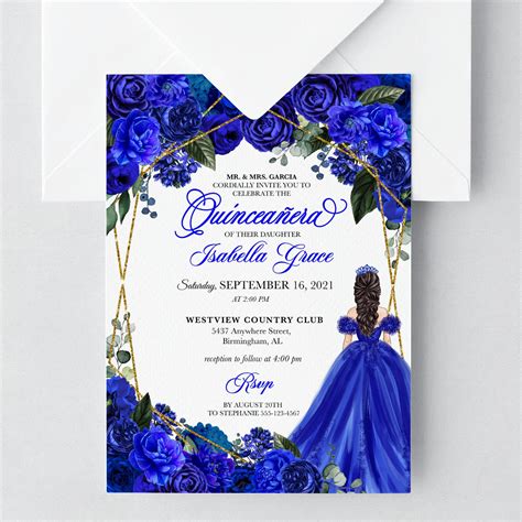 Templates Paper Invitations & Announcements Mis Quince Anos Template ...