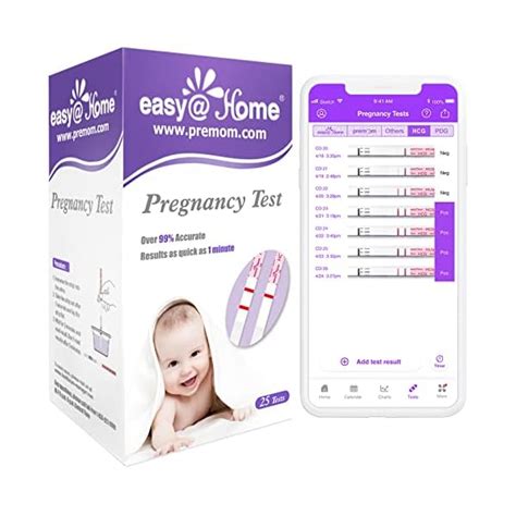 Easyhome 25 X Pregnancy Test Strips For Early Detection 10 Miuml Sportsfituk