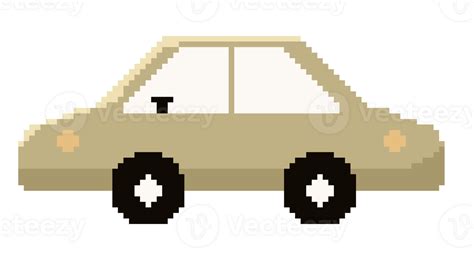 hand drawn pixelated car decoration 47392214 PNG