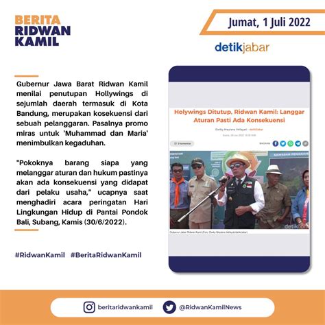 Sobat Ridwan Kamil On Twitter RT RidwanKamilNews Holywings Ditutup