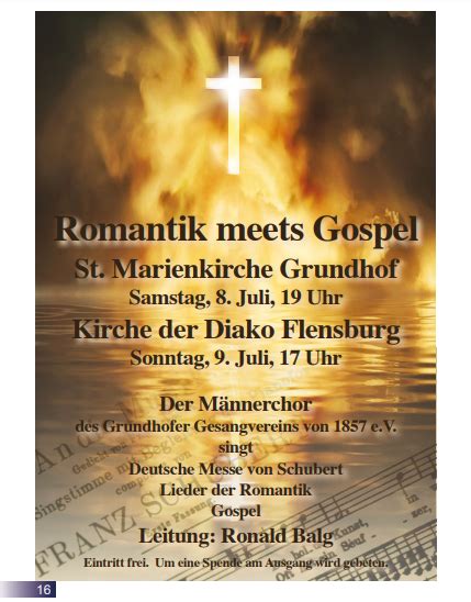 Romantik Meets Gospel Atem Raum Klang