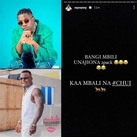 NAIROBI GOSSIP CLUB On Twitter Harmonize And Rayvanny Going At Each