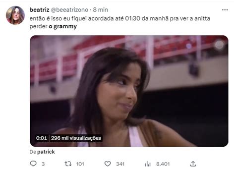 Web reage à derrota de Anitta no Grammy Awards 2023