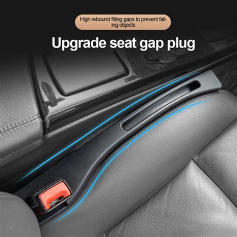 Car Seat Gap Filler Side Seam Plug Strip With Groove Leak Proof Filling