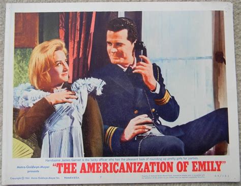 Liz Fraser and James Garner. The Americanization of Emily. 1964 James Garner, Fraser, Liz, Emily ...