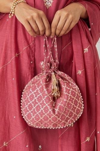 Fancy Design Shiny Potli Bag With Drawstrings At Best Price In New