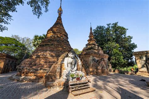 Yadana Hsemee Pagoda Complex Inwa Ava Mandalay Myanmar Burma