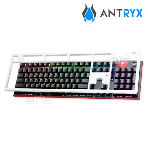 Teclado Mecanico Antryx Chrome Storm Mk Switch Red Amk Kre Sp