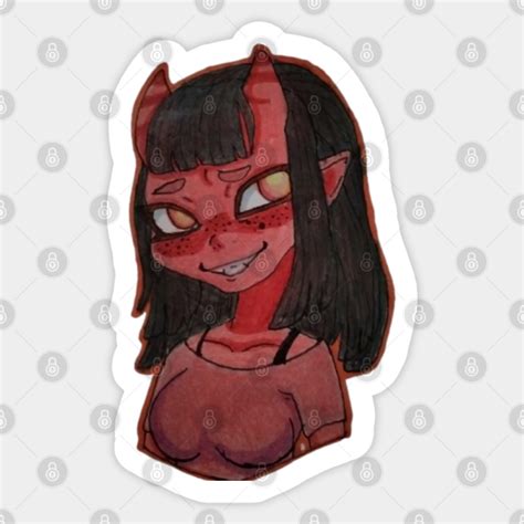 Meru The Succubus Flowers Arts Meru The Succubus Sticker Teepublic