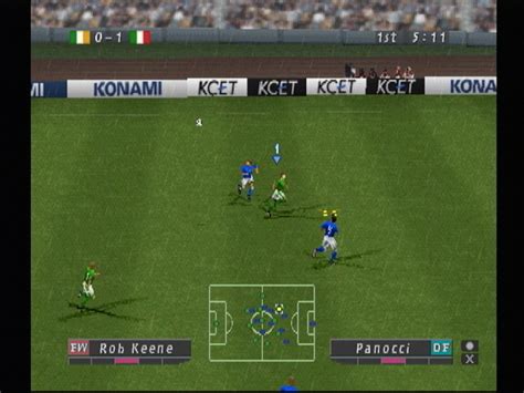 Screenshot Of Iss Pro Evolution Playstation Mobygames