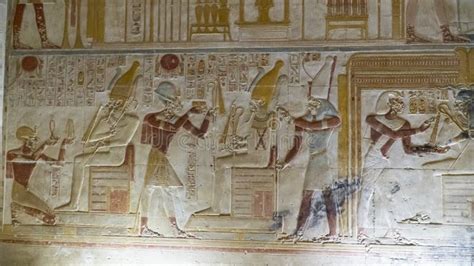 Temple of Seti I in Abydos. Abydos is Notable for the Memorial Temple ...