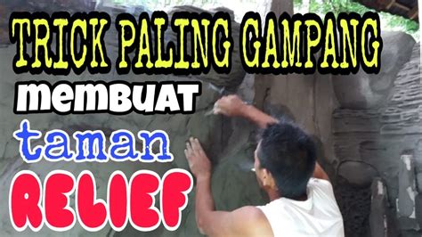 Cara Membuat Batu Taman Relief Dengan Mudah YouTube