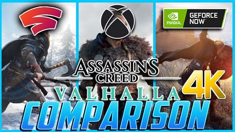 Assassin S Creed Valhalla Geforce Now Rtx Vs Series X Vs Stadia K