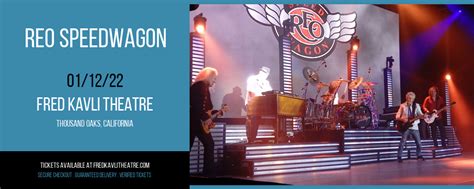 Reo Speedwagon Tickets 12th January Fred Kavli Theatre