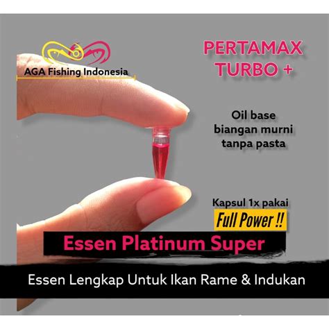 Jual Essen Kapsul 5 Pcs 1x Pakai Pertamax Turbo Campuran Umpan