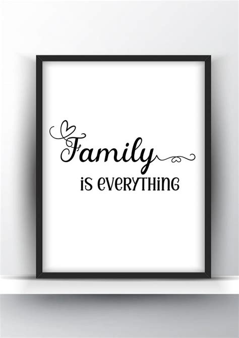 Family is Everything Printable and Poster - Shark Printables