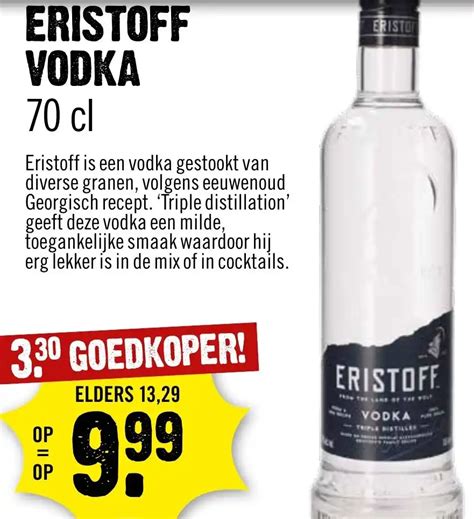 Eristoff Vodka Cl Aanbieding Bij Dirck