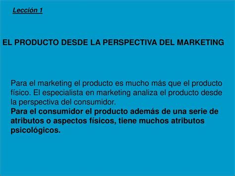 El Producto Desde La Perspectiva Del Marketing Maria Elena Cofre Udocz