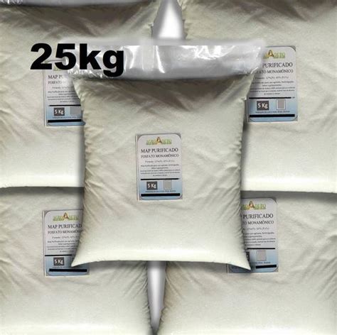 Fertilizante Map Purificado 25kg Fosfato Monoamônico Hidro AGROADUBO