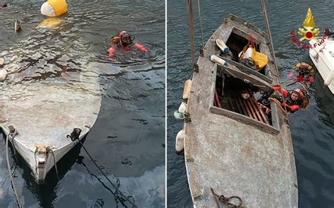 Recuperata Un Imbarcazione Affondata Nel Canale Di Ponterosso