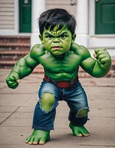 Boy Hulk Costume Fancy Dress Face Swap Insert Your Face ID 880737