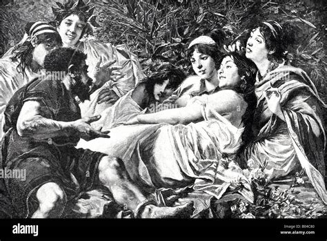 Aesop Relating Tales Stock Photo - Alamy