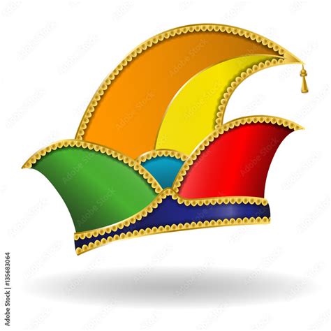 Karneval Narrenkappe Bunt Stock Vector Adobe Stock