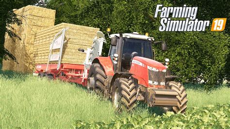 RECOLHENDO OS FARDOS DE FENO DO CAMPO Farming Simulator 19 Fazenda