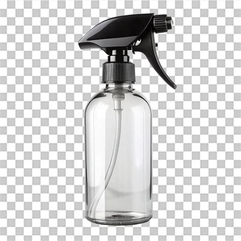 glass bottle trigger spray isolated  transparent background premium